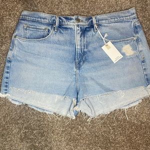 NWT Good American “Good 90’s” jean shorts